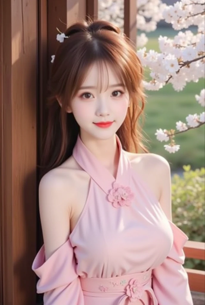 ((One beautiful girl:1.2)), ((Fancy style hairstyle:1.3)), very cute, Great face and eyes, (Beautiful lovely smile), (Very detailed美しい顔, Baby Face:1.4), Bright and shiny lips, Sexy look, Keep staring at me, (Standing in the park in a cute Chinese dress:1.3), Beautiful breasts, Smooth Skin, Thin thighs, Small beautiful butt, Narrow waist, so beautiful, Charm, (Highest quality:1.4), (super high quality), (Very detailed), (Ultra-realistic, Photorealistic:1.37), Real skin texture, Intricate details, Very detailed CG 統合 8k 壁紙, RAW Photos, Professional photography, Cinema Lighting, (Dynamic Pose)