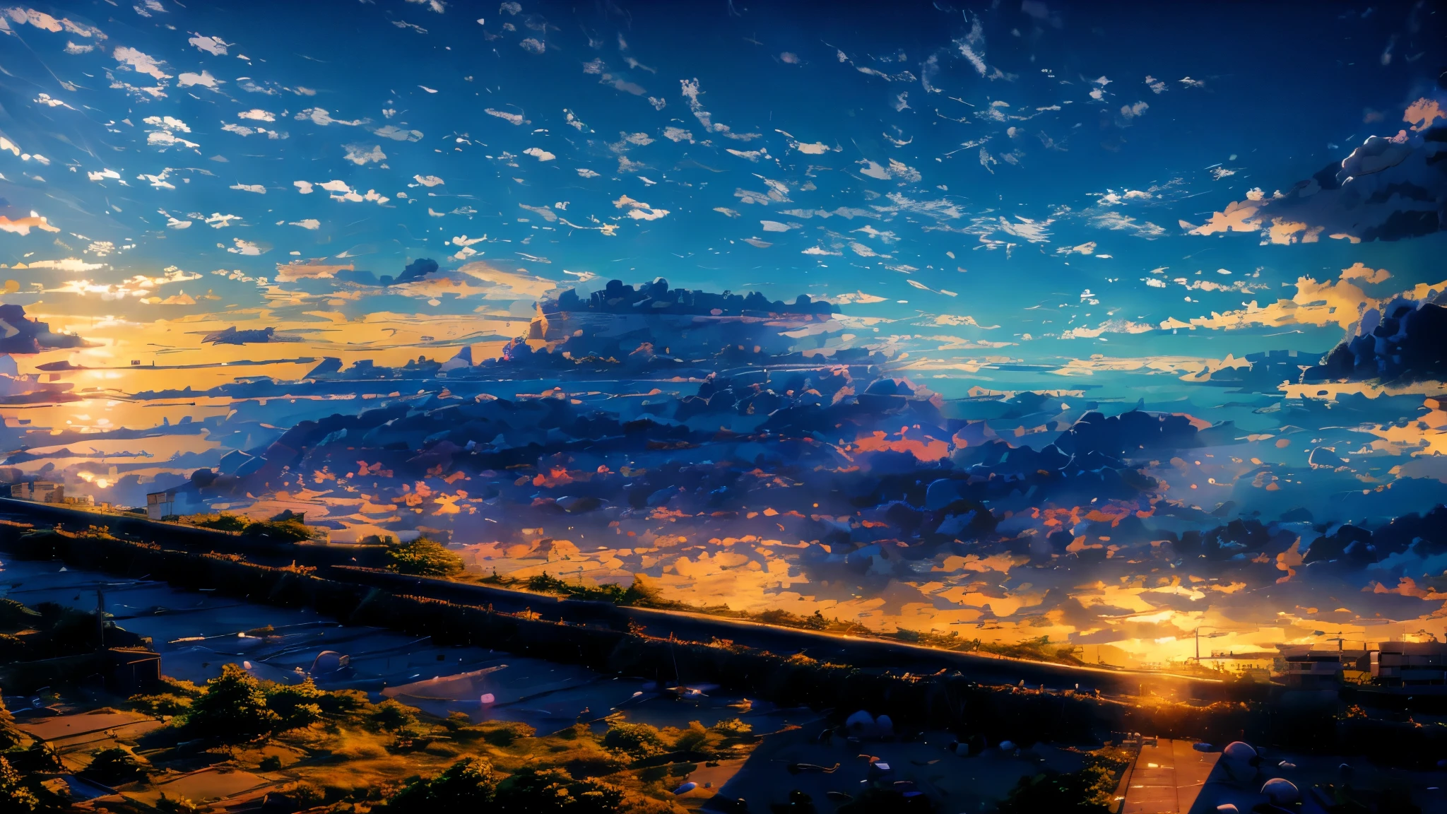 Best Quality, (Rising Clouds), Rising Clouds, City with Port Photo , Kyoto Animation Still , HD Anime Cityscape , Makoto Shinkai Style , 2012s Anime Screenshot , Port Scene Background , Gross Anime Screenshot , Makoto Shinkai . -h 2160 , anime landscape , anime movie screenshot , Makoto Shinkai ! (Broken Effect)