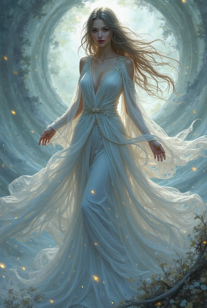 Creative fantasy of the card of diamonds, female version