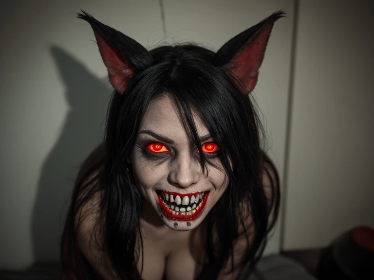 After the girl turned into a zombie：The girl suddenly sat up，Eyes turn blood red，Pupil dilation。She opened her mouth，Sharp teeth are exposed，make a low roar。her body becomes stiff，Slow action，But the power is huge。Her arms are covered with tiny pinpricks，There is black liquid flowing out from it。She has completely lost her mind and consciousness，Turned into a bloodthirsty zombie monster！She began to attack all living creatures around her crazily，Trying to turn humans into walking zombies like her！