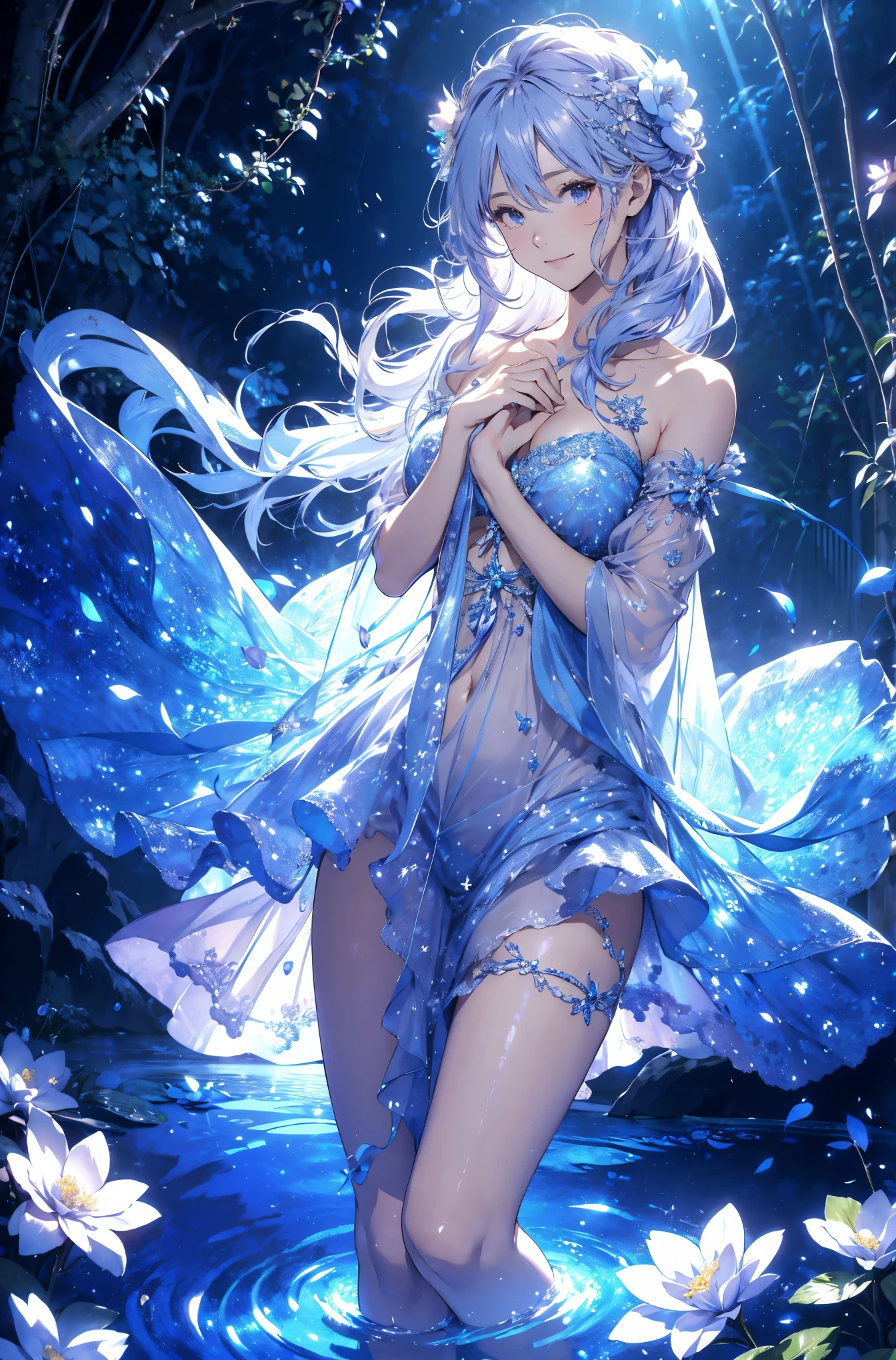 ((Realistic lighting,Top Quality,8k,masterpiece:1.3)),Clear focus:1.2,1 Giant breasts,Perfect beauty:1.4,Slim Abs:1.1,((Long dark white hair,big:1.2)),(Torn Dress:1.3,White transparent full leg stockings:1.2,Mesh transparent white panty interior,at night:1.1),Delicate face,double eyelid,Arrived,(Full body lying on bed: 1.2),To the camera,Raise your legs,Legs open,high quality,masterpiece,超A high resolution,(Realistic:1.4),RAW Photos,One girl,dark,Dark shading,Cold Light,Spread your legs,Arrived,White transparent panties、One Girl, alone, (((trapped in big crystal)))(trapped in crystal:1.7),((add eye details)), ((Add facial details)), crystal, star, Shine, beautiful night sky on background, moon, stars on background,diamond、たくさんのcrystalが付いた透けたドレス, fantasy sheer dress, A magical dress with a transparent chest, crystal製シースルードレス, Shine花の透明なドレスを着た女性, intricate fantasy sheer dress, transparent rainbow color, translucent intricate gown, Detailed translucent costume design, Translucent dress, A surprisingly young and mysterious person, Bejeweled Opal Statue, fantasy transparent costume, Made with dried flowers、Glasswork、glass slipper with gold and white flowers, 気まぐれIntricate details, intricate and elegant, beautiful detailed elegant, fairy tale style, ultra Intricate details, elegant. Very detailed, Complex and beautiful, golden Intricate details, Cinderella, side view Intricate details, Complex gold elements, Intricate details, intricate and detailed, 非常にIntricate details、So magical and dreamy, Blue and white tones, Relaxing environment, Fantastic and dreamy theme, Dreamy aesthetics, Quiet and peaceful atmosphere、attractive, thin,Nipples are visible、Large-size Exy S100, seductive lingerie camisole、a close up of a woman's underwear with a good and panties, bright blue shiny slutty transparent lingerie, lingerie, lingeries beauty, thin underwear, laced lingerie, lingerie!!, good, wearing sexy lingerie, goodlette, captivating and mesmerizing, Harness and Garters, lingeries, Very sexy