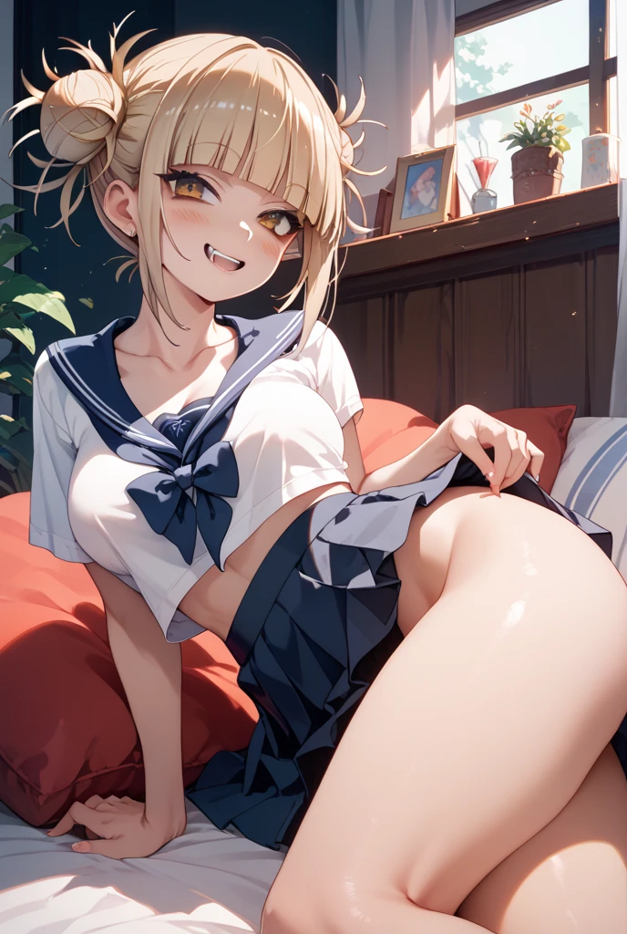 Himiko Toga having sex on the baño publico desnuda (ridding) (spreading her legs to be fucked)
