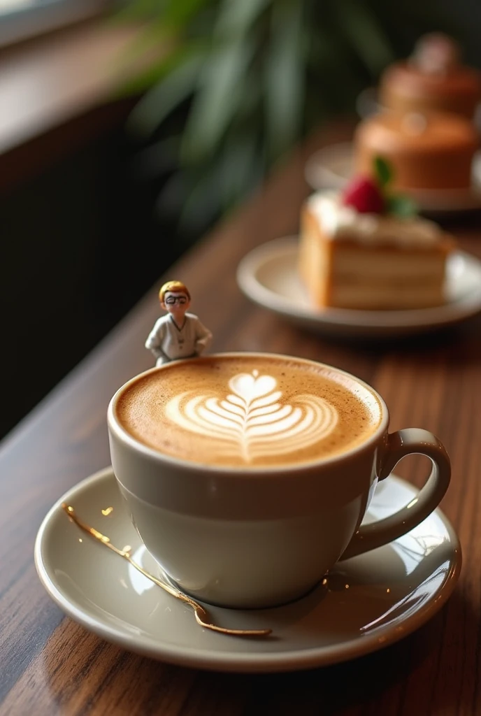 Create a good morning image for me in a good mood with lots of happy colors and a hot cup of coffee