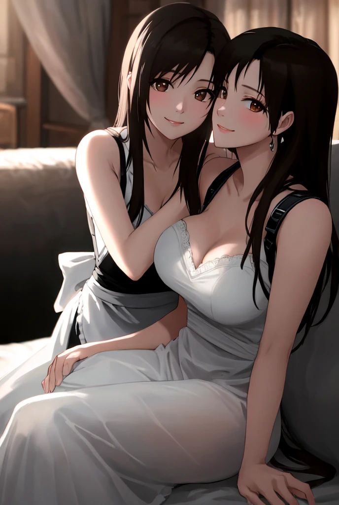 Two lesbian lovers are pressing against tofu，Beautuful Women，full bodyesbian，nakeness，MMD，SM，Thin leg，big breasts thin waist，Bigchest，tmasterpiece，high high quality，16k