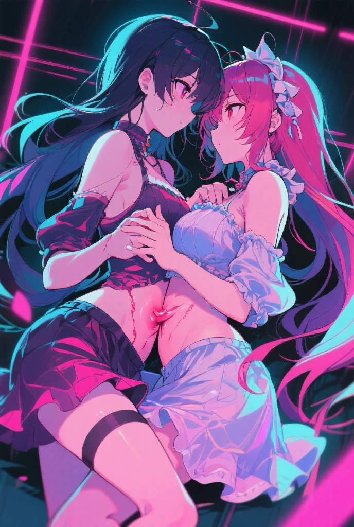 ((lesbian kiss : 1.3)), Several beautiful female students, ((whipping pussy : 1.3)), ((Breast milk gushing : 1.3)), ((french kiss :1.3)), Futanari Sex, ((children : 1.3)), ((tiny : 1.2)), ((kiss with sister: 1.2)), ((nipple piercing with chain : 1.13))((gesugao : 1.3)), carrying sex, ((small breast :1.2)), very provocative attitude, ((A body tightly bound in chains : 1.2)), ((sex slave :1.2)), ((rolling eyes : 1.2)), ((red flush : 1.2)), ((overly pulled nipples : 1.2)), ((Theme color is pink: 1.32)), ((wide open pussy : 1.5)), ((cum in pussy : 1.3)), ((Very naughty scenes : 1.4)), ((gothic girl : 1.3)), ((jirai-girl : 1.3)), ((large and dense tattoos : 1.3)), ((numerous accessories : 1.3)), ((He was handcuffed with his hands tied behind his back... : 1.3)), ((Whole body hanging from numerous chains : 1.3)), ((shed tears : 1.4)), ((Roll your eyes : 1.3)), ((drool : 1.3)), ((orgasm : 1.3)), (( : 1.3)),((nipple piercing with chain : 1.1)), very naughty, sweaty body, slim body, red flush,various poses, sexy dress, ((cumshot everywhere : 1.3)), ((cum in Pussy : 1.3)), ((a white lovejuice of liquid : 1.4))