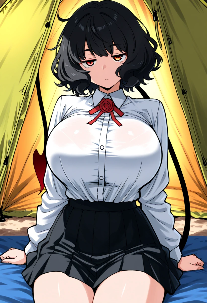 Highest quality, masterpiece, High resolution, alone, (Kirishima Kai Ni_Kantai Collection:1.15), short_hair, Glasses, black_hair, hairband, ((Non-traditional_Shrine maiden, blackいプリーツスカート,)) Green frame_Glasses, headgear, One Girl,