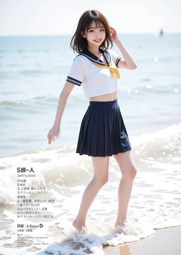 Masterpiece of (ProfessionalPhoto:1.37) ((ExtremelyDetailed (12 PICHIPICHI KAWAII Girls Floating in The Air in a row:1.37) in WHITE at Dusk Enoshima Beach)), {(Standing Full Body:1.2)|(from below:1.2)|Detailed KAWAII face}, Different types of hair colors, {(skinny(school swimwear))|(SchoolUniform)with Tiny AthleticShorts}, {(Corrected Childish hand)|Hidden hand|Different types of breasts|(Clearly Visible the shape of Butt)}, Joyful Expressions LifeLike Rendering, Detailed clothing texture, PerfectLighting, (Dazzling Horizon Visible through ThighGap), (Starry IridescentParticles:1.22) ColorfulClouds . Whole Body proportions and all limbs are anatomically accurate