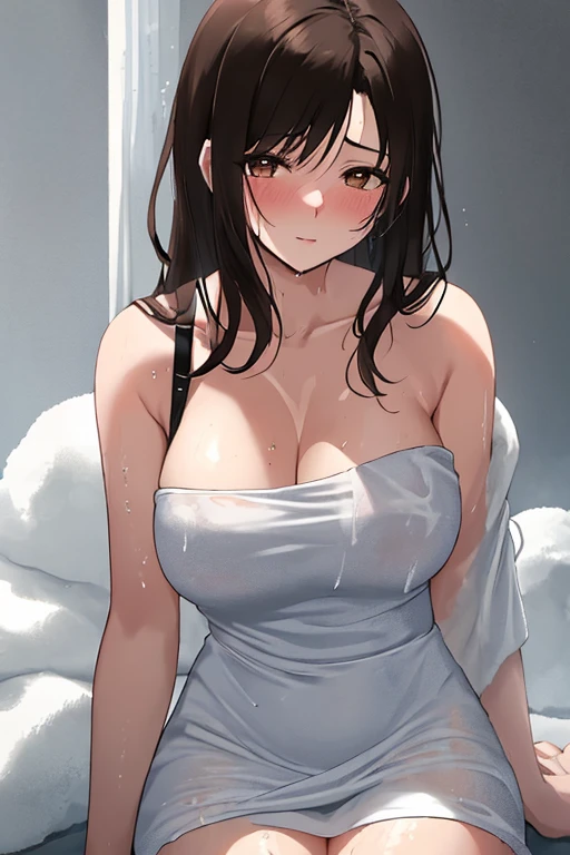 1female,25 age old,Large breasts,Pornographic exposure, 独奏,(Background with:ports,coniferous forest,at winter season,Snow on the ground) with his long black hair, standing on your feet,Sweat profusely,drenched all over the body,seen from the front, curlies, mostly cloudy sky,(((tmasterpiece),(Very detailed CG unity 8K wallpaper),best qualtiy,cinmatic lighting,detailed back ground,beatiful detailed eyes,Bright pupils,(Very fine and beautiful),(Beautiful and detailed eye description),ultra - detailed,tmasterpiece,)),facing at camera,A high resolution,ultra - detailed),bunnygirl,Sexy bunny girl uniform,revealing breasts,Bare genitalia,Pussy bulge,Camel toes,Raised sexy,Flushed complexion,Open-mouthed,Smile,frontage