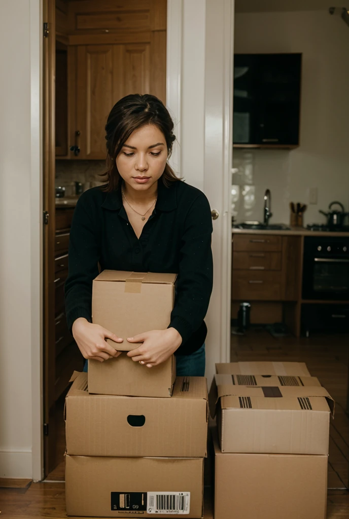I want someone hiding behind some boxes.