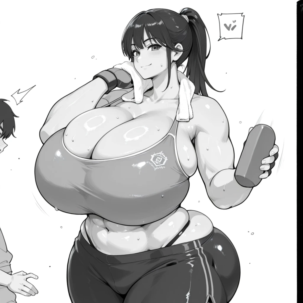 Komori Kinoko, asui tsuyu, Face to face, bilateral symmetry, two women, anger, huge breasts, veins of anger, hatred, Hatred, grimacing, nudity, angry, steam, saliva trails, sweat, huge breasts, anger, nudity, angry veins, muscular woman, symmetrical, equal, screaming, shiny skin, abs, chubby, scarred, thick legs, thick arms, fat overall view, symmetrical, symmetrical, symmetrical, short of breath, Punch in the belly