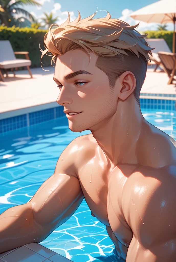 Boy men muscle simple 