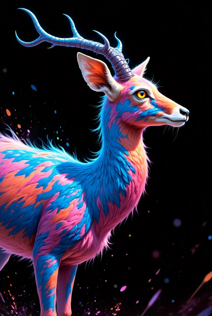 by cytricacid
sergal, fluffy, grinning, sexy pose, suggestive, toes, tail curving up, booty, looking at viewer.
paint on body, paint, (paint dripping from tailtip:1.1). (artistic paint splat background:1.1).
digital art, cel shaded, colorful, masterpiece, best quality, absurdres, ultra-detailed.
<lora:cytricacid_1.0:0.9>