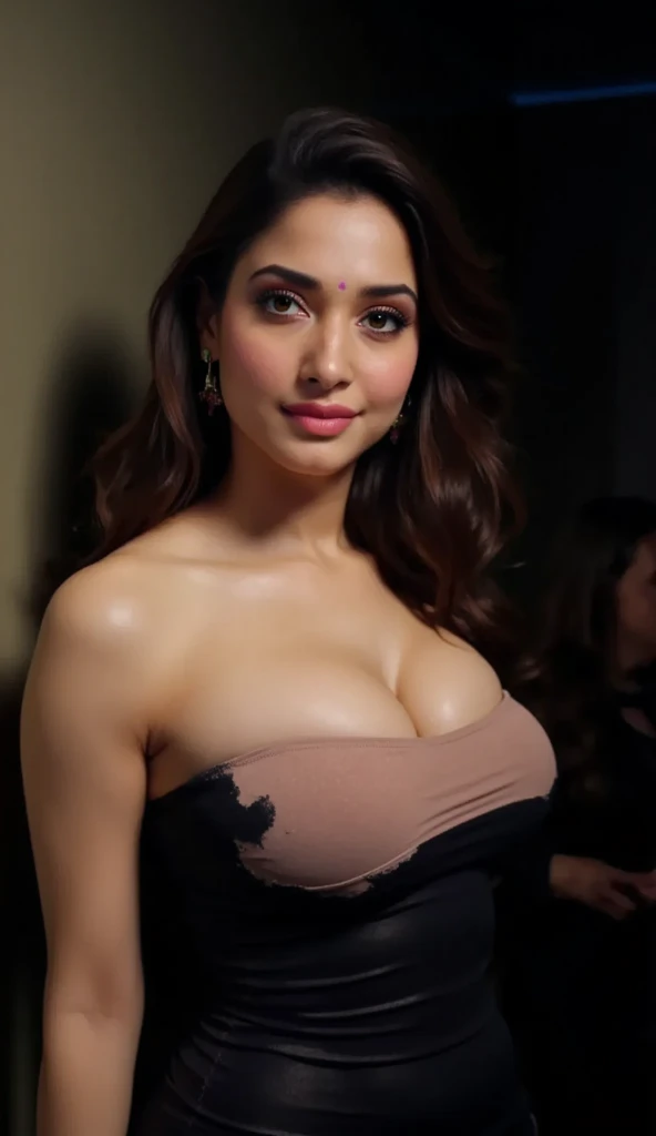 ((LoRA:alia bhatt, Sexy indian adult star:1.40)), 35 years old milf, perfect hourglass figure, sweaty, posing for adult movie poster, ((wearing slutty revealing low cut dress like adult star:1.40)), deep cleavage show, massive breasts ((hands on the boobs, touching boobs:1.37)), night time, diffused lights, small lips, hands on lips, skindentation, parted lips, deep cleavage, BBW, (detailed eyes), (seductive pose), ulzzang-6500-v1.1, (((massive breast:1.2))), long eyelashes, ((short hair:1.40, wavy novafrogstyle)), sfw, ((boobs protruding out:1.40)), brown sweaty skin, black thick choker, ((top body:1.40)), (((show face)))
HDR, shallow depth of field, broad light, backlighting, bloom, light sparkles, chromatic aberration, sharp focus, Nikon Z 85mm
unparalleled masterpiece, ultra-realistic 8k photos, best quality masterpiece, best quality, (photorealistic:1.2), (realistic:1.5), (hyperrealistic:1.2),(photorealistic face:1.2)