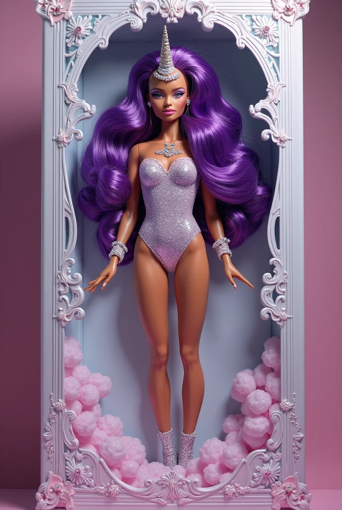 Cinderlla in drag race outfit, transparent