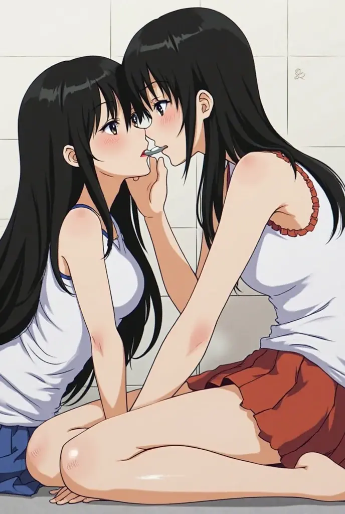 High resolution、2A beauty,Sexy、long hair,Clear hand details,plump breasts,fit,lover、Look at each other from the front、Sticking out tongue、((kiss))、(((法式热kiss)))、hug each other,It's like pressing each other'Chest、stare at each other、Moist eyes、half-open lips、Fair、feature、Attractions、idle、instigate、beauty、tulle dress、white stockings、Shunguang、Shot diagonally from directly below、Accurate drawing、detailed picture、precise anatomy、locker room、beauty的背景、Legs tangled,kneeling position,sitting position
