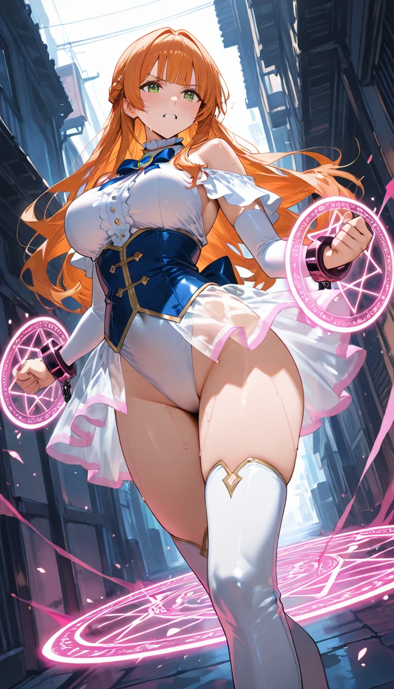 ((magical girl)), ((big breasts)), ((gorgeous starry sky background)), ((ultra-detailed)), ((best illustration)), ((cinematic lighting)), dynamic angle, floating, finely detailed, (glitter:1.2), (sparkle:1.2), (shine:1.2), classic, (painting:1.1), (sketch:1.1), (best quality), (masterpiece:1.2), (anime style), (solo), beautiful detailed face, (cute face:1.3), (big eyes:1.3), colorful hair, (long hair:1.2), (floating hair:1.2), (magical girl outfit), detailed outfit, (sparkling wand:1.3), (magical effects:1.3), (flowing skirt:1.2), (cute boots:1.1), (transparent fabric:1.1), (twinkle:1.2), (glow:1.2), (radiance:1.2), (flicker:1.2), (dazzle:1.2)