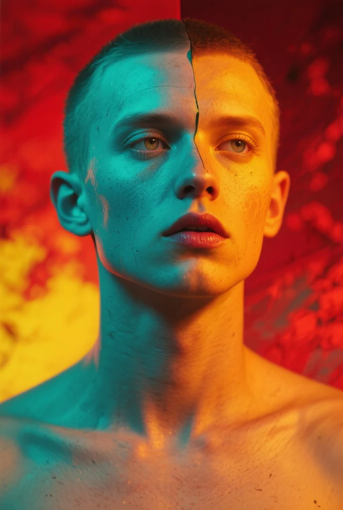 Sexy young male,Jewelry & Jewelry, topless, full-body shot, Art Deco, Decorative Arts, byPetra Cortright, best quality, masterpiece, 8K