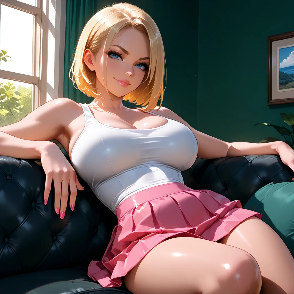 35 years old woman, milf, beautiful, short blonde hair, crimson eyes, pale white skin, amazing Body, big breasts, thick thighs, milkmaid, super micro small transparent open dress, without bra, pose simple, blurred background. No blur lines, perfect lines and details, (masterpiece), clothes barely covers her skin. No panties, perfect detailed colors and shadows, full body picture. Erotic woman, ((half naked)), most erotic and sexy girl on the planet, nsfw, most beautiful face, deep cameltoe, showing nipples, looks a little like starlight from The Boys tv show, (masturbarting), nsfw