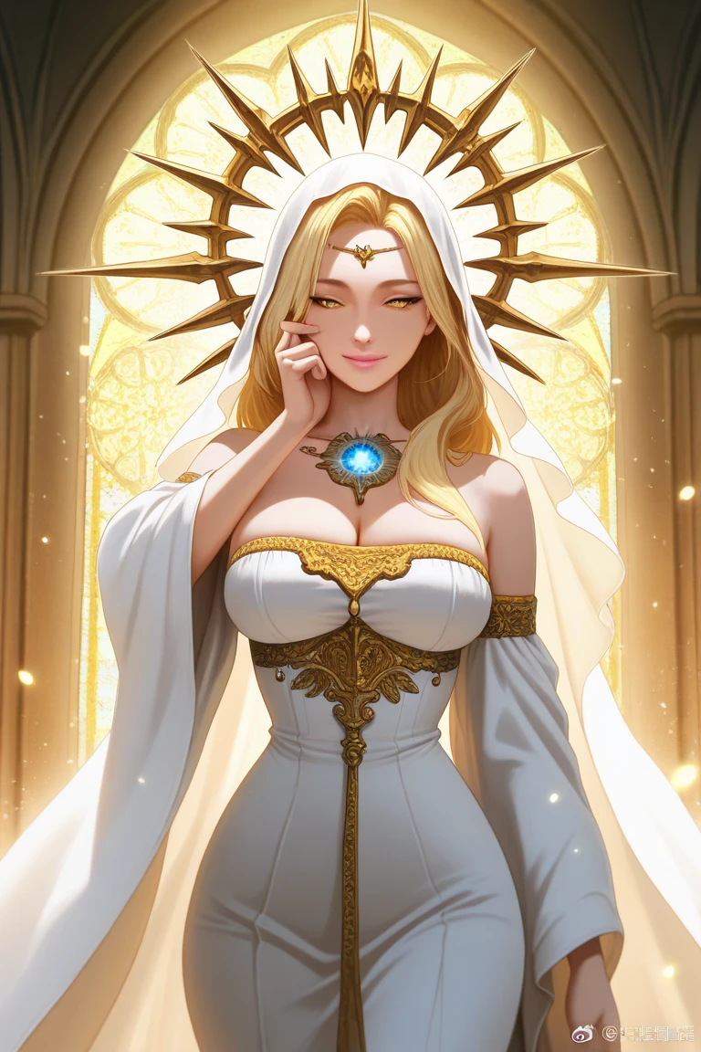 Strategy game style (Ultrarealistic:1.3) a beautiful young russian woman with golden highlights, beautiful woman, avant garde coral, intricate fantasy dress, award winning fashion photo, inspired by Leonor Fini, surreal beautiful young woman,close portrait,(manga:1.3),beautiful,attractive,handsome,trending on ArtStation,DeviantArt contest winner,CGSociety,ultrafine,detailed,studio lighting . Overhead view, detailed map, units, reminiscent of real-time strategy video games, highly detailed, kawai vibrant, 35mm film photography, 8K, ultrarealistic, warm lighting, tanned skin, has dark green eyes, super fit body, dark tanned skin, small waist, closed mouth, opened eyes, button nose, beautiful face with high cheekbones, v-shaped jawline, glamorous makeup, glow up, expensive necklace embellished with diamonds and pink sapphires, high-society aesthetic, wearing an ornate cream coloured dress with a moroccan style hood, covered in gold embroidery and a colourful rococo pattern, standing in front of a daliesque painting, orchids,roses, seductive pose, thigh high silk stockings that match the dress
