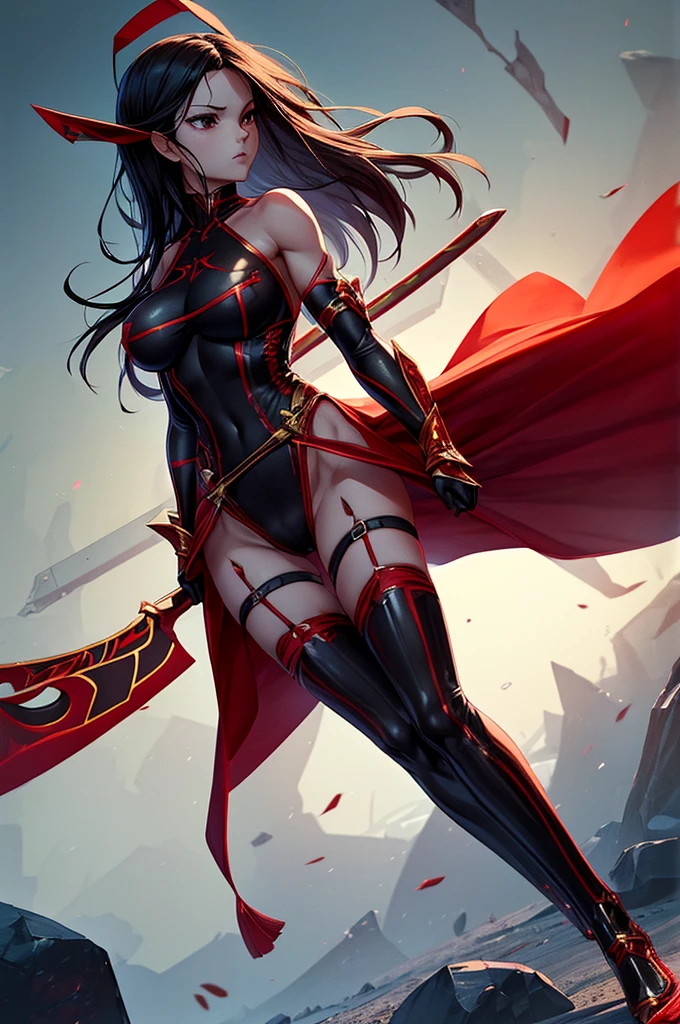 アニメ , 1 girl, {face perfect}, {long black hair}, {blue colored eyes}, {asymmetrical eyes}, {perfect nose}, {red lips}, {full body 5.0}, {red armor 5.0 detailed}, {walking in a forest}
{8k image}, {128k ultra resolution}, {ultra quality 128k}, {128k high quality sharpness}