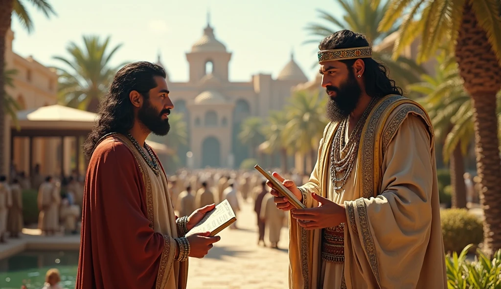 Pastor arafed com um cajado e um rebanho de ovelhas, bible illustration, biblical art style, epic biblical representation, biblical clothing, Directed by: Karel Stech, Por Joseph Binder, biblical art, Directed by: Vladimir Vasicek, Directed by: Joseph Henderson, biblical painting, moses, biblical image, an arab standing watching over