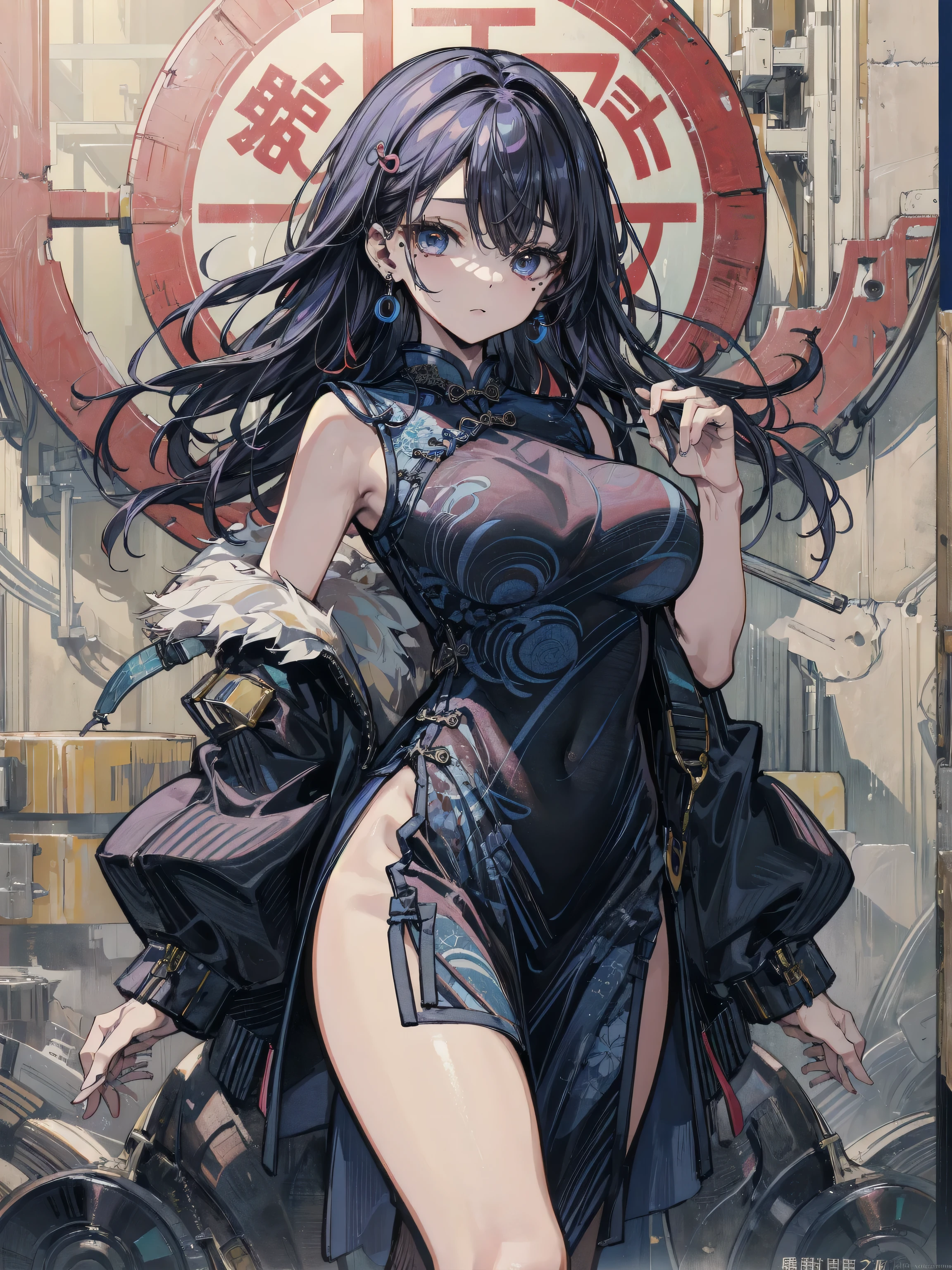 best anime girl with giant scythe, Reduce Clothes Cloth, main colour is matte black, secondary colour is metelatic purple, skull head accsesory, perfect body shape, small breast, ripped clothes, seducing eyes, walking under moon, best lightning, street background, emotioness facial, self-plesuring, sexy aura, detailed, no underwear, wet sweaty body, bitch tattoo, original charactor, solo, high quality