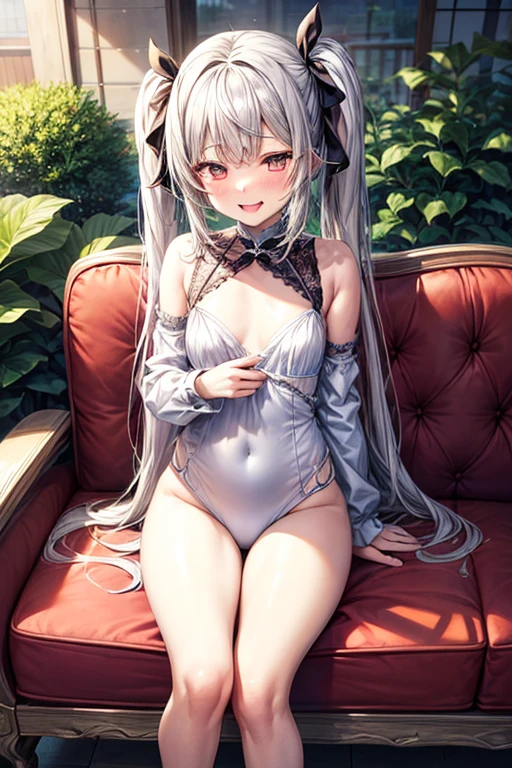 {best quality}, {{masterpiece}}, {highres}, original, extremely detailed 8K wallpaper, 1girl, {an extremely delicate and beautiful},,bunny girl,solo,bunny_ears,white_hair,red eyes,Bunny Girl,(((pov crotch))),((lawn)),((legs apart)),((lying on back)),
