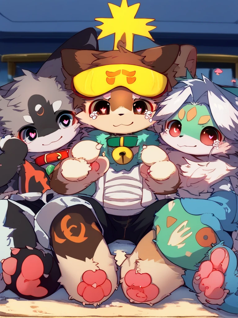 A male dog corgi with black fur with red colour eyes,naked and he begging to stop with tail being hold tight and pull by hand, body trembling and Satisfied with small cock are have fuck by classmates and other people in class with English Dialogue clearly sayings