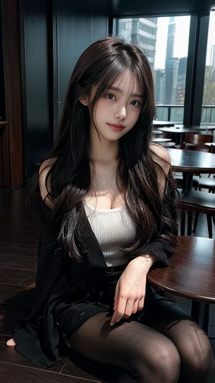 1girl, offshoulder, light smile, shiny skin
best quality, masterpiece, (photorealistic:1.4)