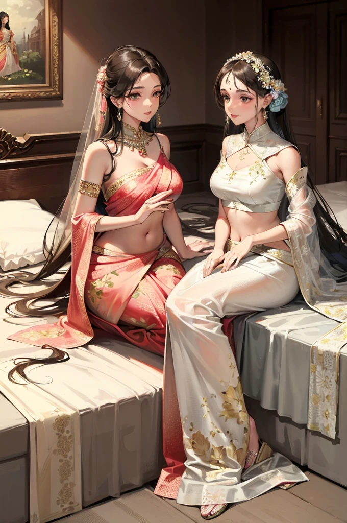 There is a woman dancing, anime, soft lighting, beautiful anime girl arched hips up, buttocks back to the audience, head down, realistic anime, slender figure, popular on CGSTATION, popular on CGSTATION, realistic anime girl rendering, serious pose, [ 4 k realism] !!, realistic anime 3D style, plump breasts, attractive erotic pattern stockings, leg rings, neck chain, ankle ring, waist ring,