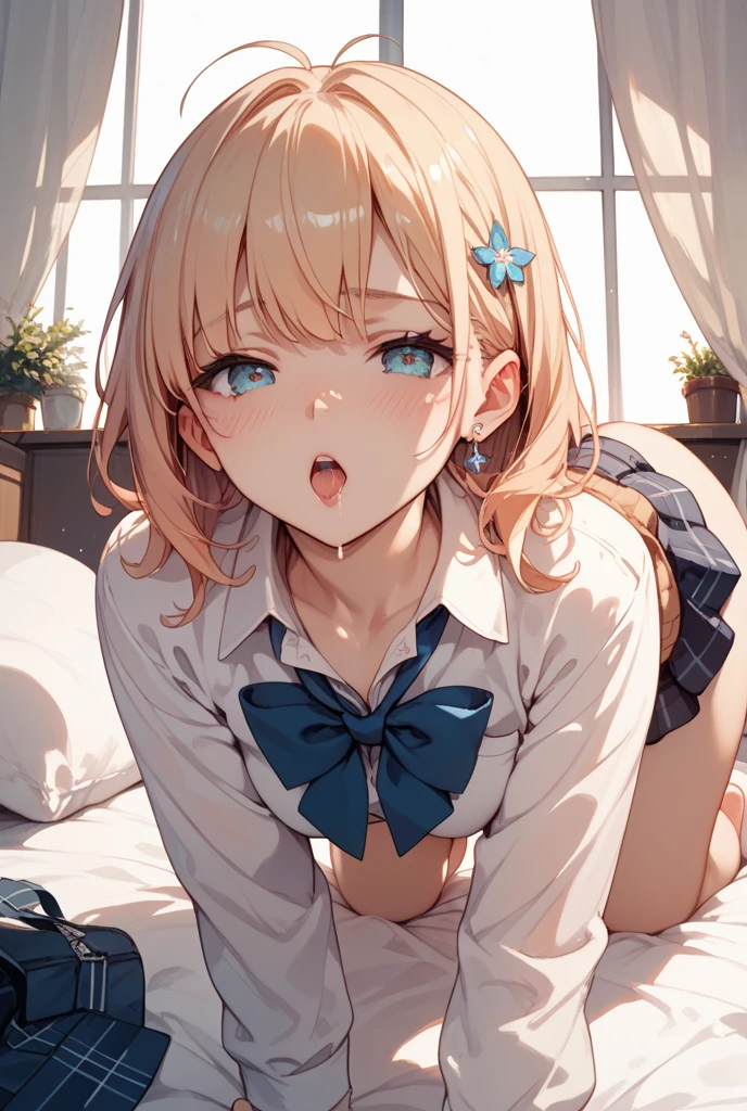 younger sister、high school girl、Small stature、Blazer Uniform、ponytail、Fancy Room、Best image quality、High resolution、masterpiece、super high quality、Spread your legs wide、striped panties、Orgasm Face 、Acme Face、アヘ顔でshout、Showing panties、Panties close up、In underwear、Very large breasts、close your eyes、Cowboy Shot、Low - Angle、Take off、Blushing、4K quality、Close up of private parts、lingerie、Spread your legs、Big Ass、Zoom in on the lower body、She spreads her legs wide、Spread your legs、at last、Striped Black Knee Socks、Very naughty pose、Exposed breasts and clitoris、Bitch、Show me your lower body、Please sit down、My crotch is wet with love juice、Sexy Face、Orgasm Facial、Sticking out tongue、Pay attention to the panties、take off your clothes、Shooting from below the crotch、shout、Surprised expression、Seduce the buttocks、Voluptuous thighs、Whipped ass、Very large 、Please open your mouth wide
