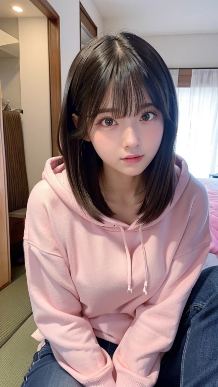 8k, best quality, ultra realistic,(photorealistic:1.37),high res,1girl, (hoodie:1.4),(floating hair:1.2), (skindentation), (professional lighting),(huge breasts:1.2),ultra-detailed,(shiny skin:1.4),(plump:1.25), (blouse:1.35), (light particles, lens flare, glowing particles:0.6), (floating hair:1.2),(dynamic pose:1.15), specular lighting, soft lighting, sunlight, looking at viewer, (small head:1.4), pureerosface_v1, <lora:Arina:1>