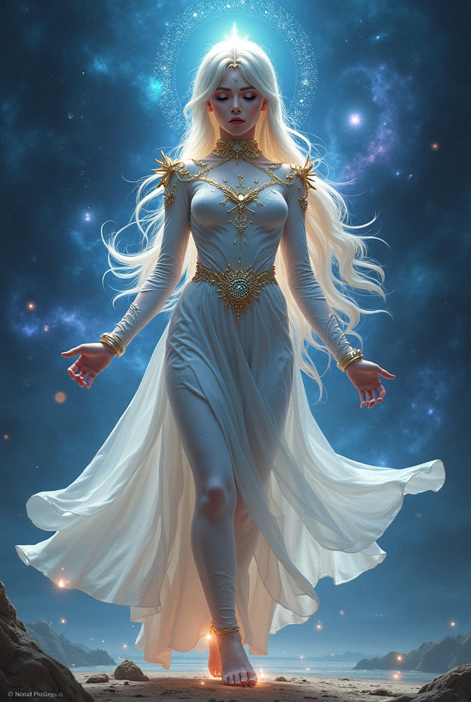 Sailor Moon&#39;s universe-colored haired Wedmon uses the odd universe powers and holds stars.