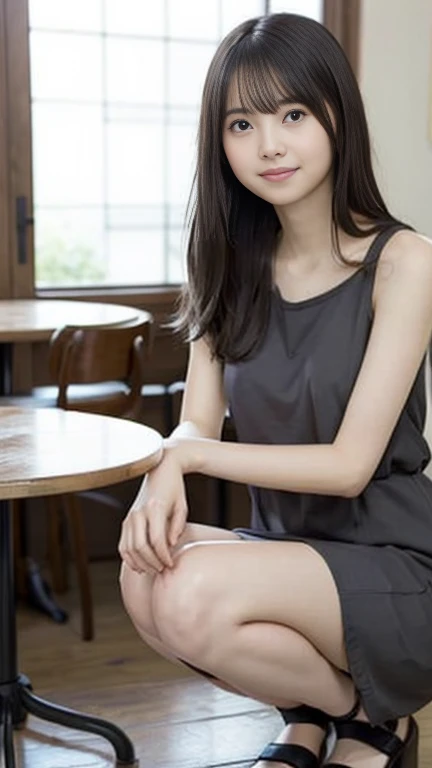 (masterpiece, Highest quality:1.3), (Super detailed:1.2), (hyperRealistic:1.3), (RAW Photos:1.2), High-definition RAW color photos, Professional photos, (PhotoRealistic:1.4), (Realistic:1.4), (Browsing Caution:0.99)、beautiful girl, (Roll up your skirt), Looking into the camera, Angle from below, Short skirt, Squat, A shy smile, Japanese , Beautiful Skin, ((Highest quality, 16K, Tabletop: 1.3)), 1 Girl, The light shines on your face, Highly detailed face, Highly detailed lips, Beautiful Eyes、Realistic Skin、Cute design panties、shaving、Various Hair Styles、Different color uniforms、Natural clothes、Vans Sneakers、bite、Detailed panties