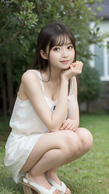 hight resolution、high-level image quality、in 8K、Real live-action、Raw photography、top-quality、masterpiece、超A high resolution、Raw photo、ren、Beautiful fece、masutepiece、((Obscene content))、For adults、charm of 、absurderes、((((Japan elementary school students))))、Japan Girl、((8years old))、((with round face))、((Tanuki face))、((Cute little face))、(((((Shy laughter)))))、de pele branca、((chubby figure))、Juvenile physique、Smaller chest、kne、 thighs thighs thighs thighs、独奏、fullllbody、Very nice、(((white ruffle white tank top:1.0) ))、 ((Pubic area))、(Mansuji)、((White panty))、Are sleeping、(Photorealsitic:1.37)、Photon mapping、Realistic、Radio City、Physically Based Rendering、depth of field rally background、a picture、(((a junior idol in Japan)))、Sparkling eyes、shiny lip、too bright natural light、The Bright Sun、Too bright sunlight、(((((8years old)))))、(((Pubic area)))、(Mansuji)、((((Japan elementary school students))))、((Forest background))
