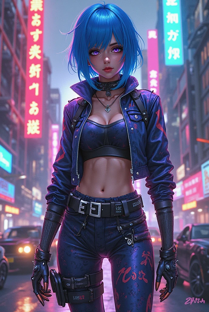 1woman wearing trendy clothes, in an abstract oil painting style, fashion show, The painting is ultra-high detailed and has a resolution of 8k, showcasing the best quality and craftsmanship. The background is colorful, with a touch of fog, creating a mysterious atmosphere.the city that never sleeps、oilcolor Touch,(a woman:1.2), , luminous design, vivit colours,spring lights,Artistic,azure, red (black pantyhose:1.1), black high heels, black short skirt