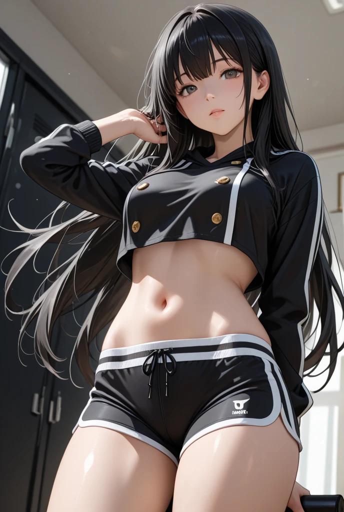 (melhor qualidade:1.2, realista, ultra-detalhado), jovem linda mulher, levantando a saia e revelando a calcinha, vestindo uma mini-saia, Vestindo uma saia curta, retrato sedutor, Open shirt showing the bra