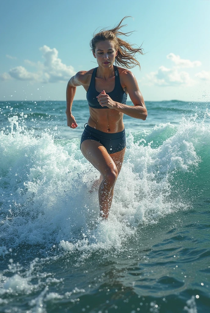 The female runner drowned.