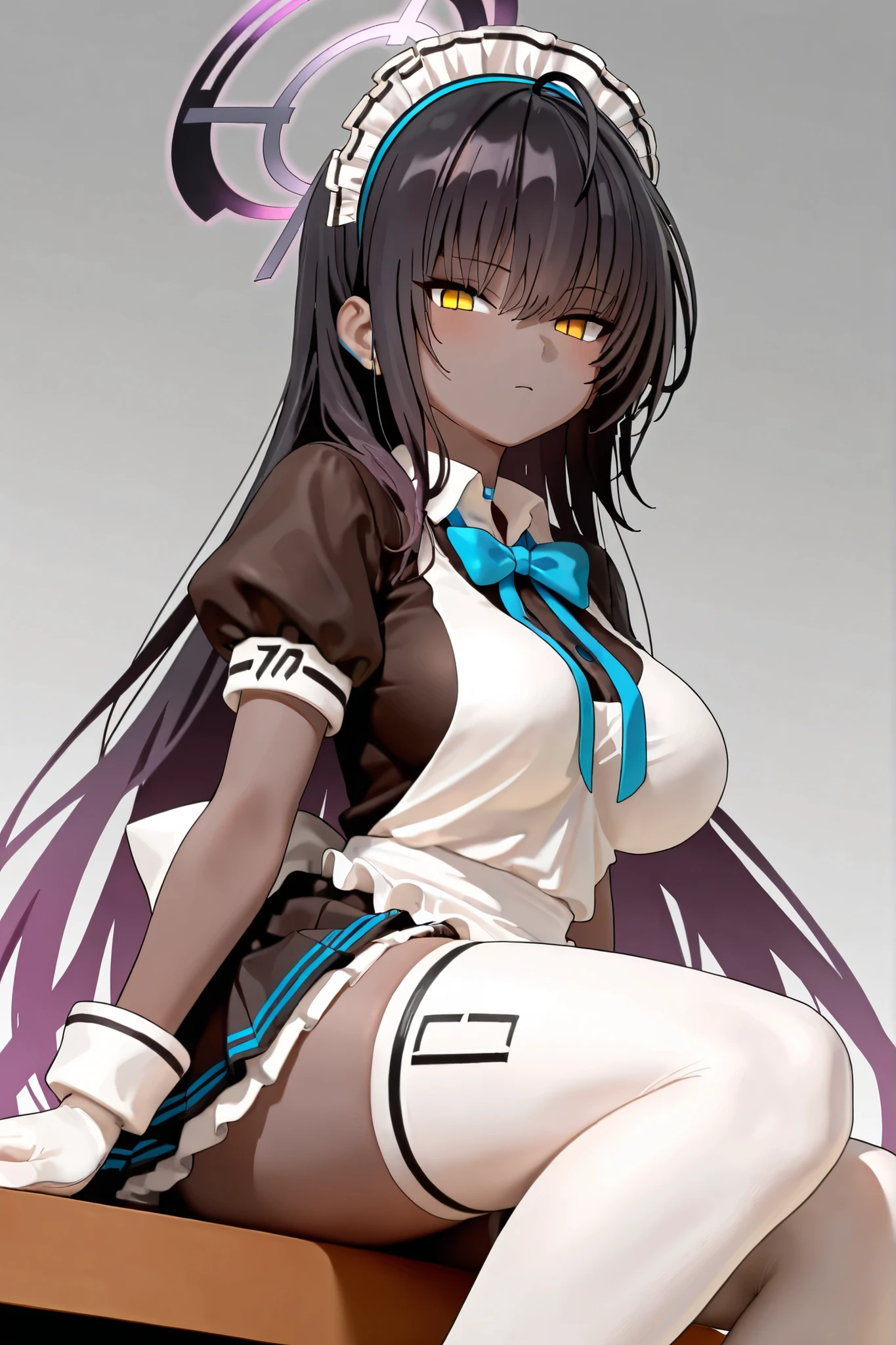 ((Best Quality)), ((Masterpiece)), (((detailed character sheet, frontal view, side view, three quarter view))) white background、whole body、whole bodyイラスト、whole bodyアニメーション、whole bodyリファレンスシート、High heels、Swimwear、original、New World、Long Hair、Orange Hair、Tattoo on left arm、Ring belt、Heighten your head、smile、Cute face、Big Breasts、Narrow waist、Long legs、Beautiful feet、8 heads tall、thong、Detailed face、high school DxD、akeno himejima、