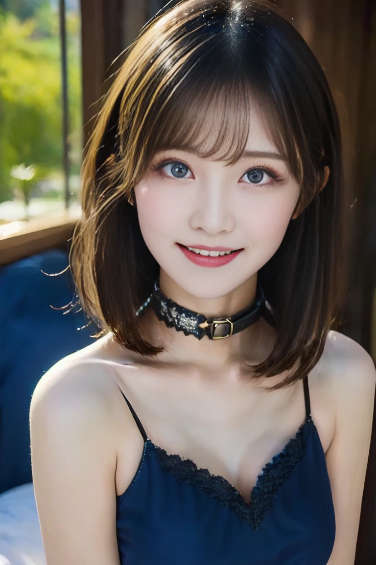 highest quality, shape, Very detailed, In detail, High resolution, 8k wallpaper, Perfect dynamic composition, Beautiful details, dress,(Very short hair), Center of chest, Natural color lip, Random sexy poses,smile,Woman with perfect body,Small devil