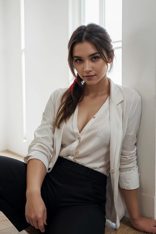 Aria, 1 garota, Sozinho, cabelo longo, olhos azuis, ahoge, arco, olhando para o espectador, red arco, jaqueta, arcotie, mangas compridas, seios, camisa, open jaqueta, red arcotie, porta, tiro de vaqueiro, collared camisa, inportas, uniforme escolar, cabelo branco, standing, roupas abertas, saia, franja, vestir, grey jaqueta, black vestir, corar, pleated saia, parted lips, medium seios, pleated vestir, white camisa, cabelo entre os olhos, white jaqueta, hands up, blazer, black saia, coxas, open porta, corredor