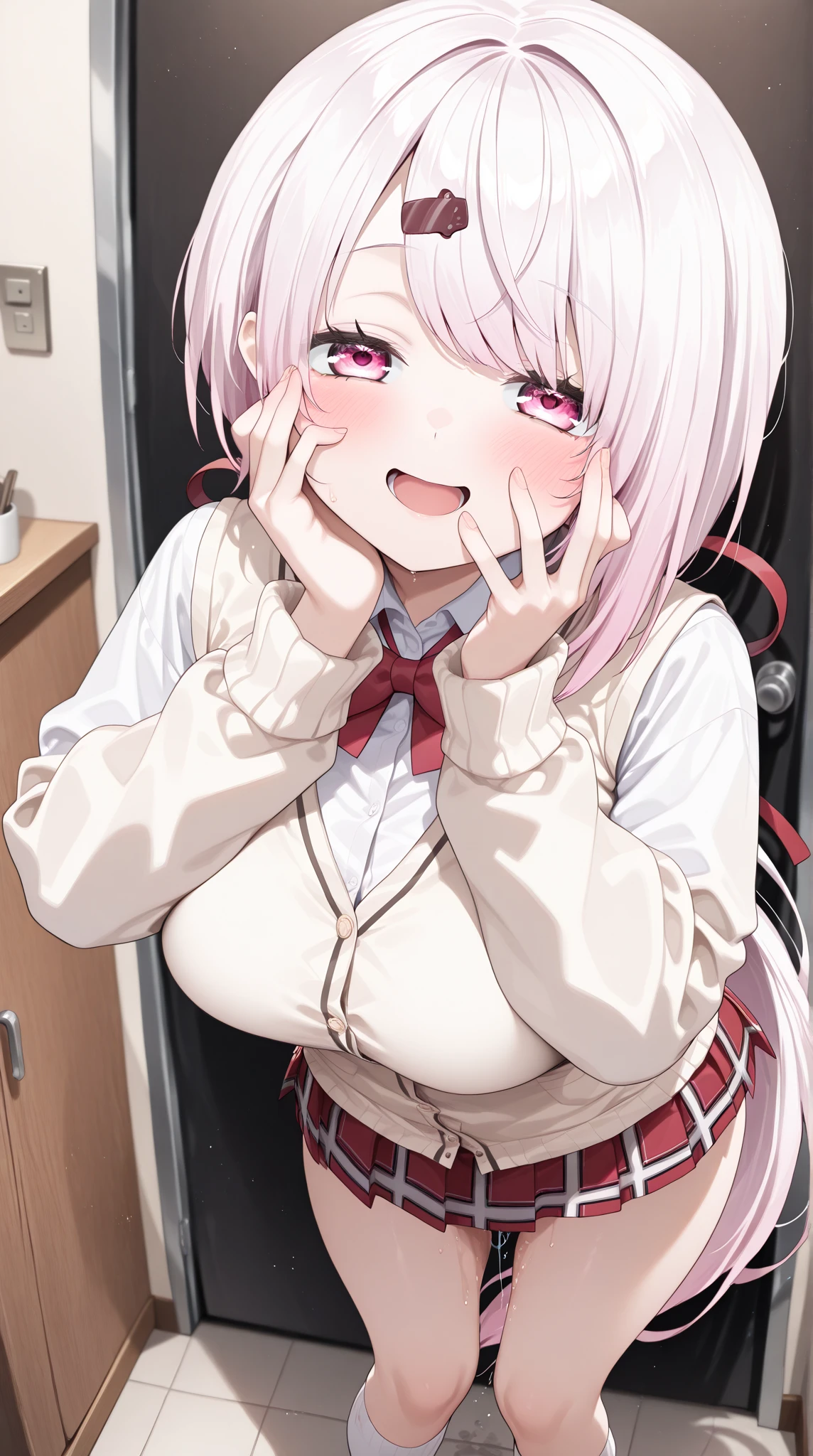 (best quality, masterpiece, ultra highres, ultra-detailed), girl, school-uniform,tween, (Japanese cuty with narrow mouth sucking on PENIS:1.3), nsfw, hardcore, masterpiece, solo, (bright lighting:1.2), extremely detailed face,small breast, short hair,perfect lighting ,love penis, hetero, 1boy, fellatio, oral, solo focus, pov,(at alley.:1.2),(stuffs her face with penis),neon lights,(too many cum on her face),
