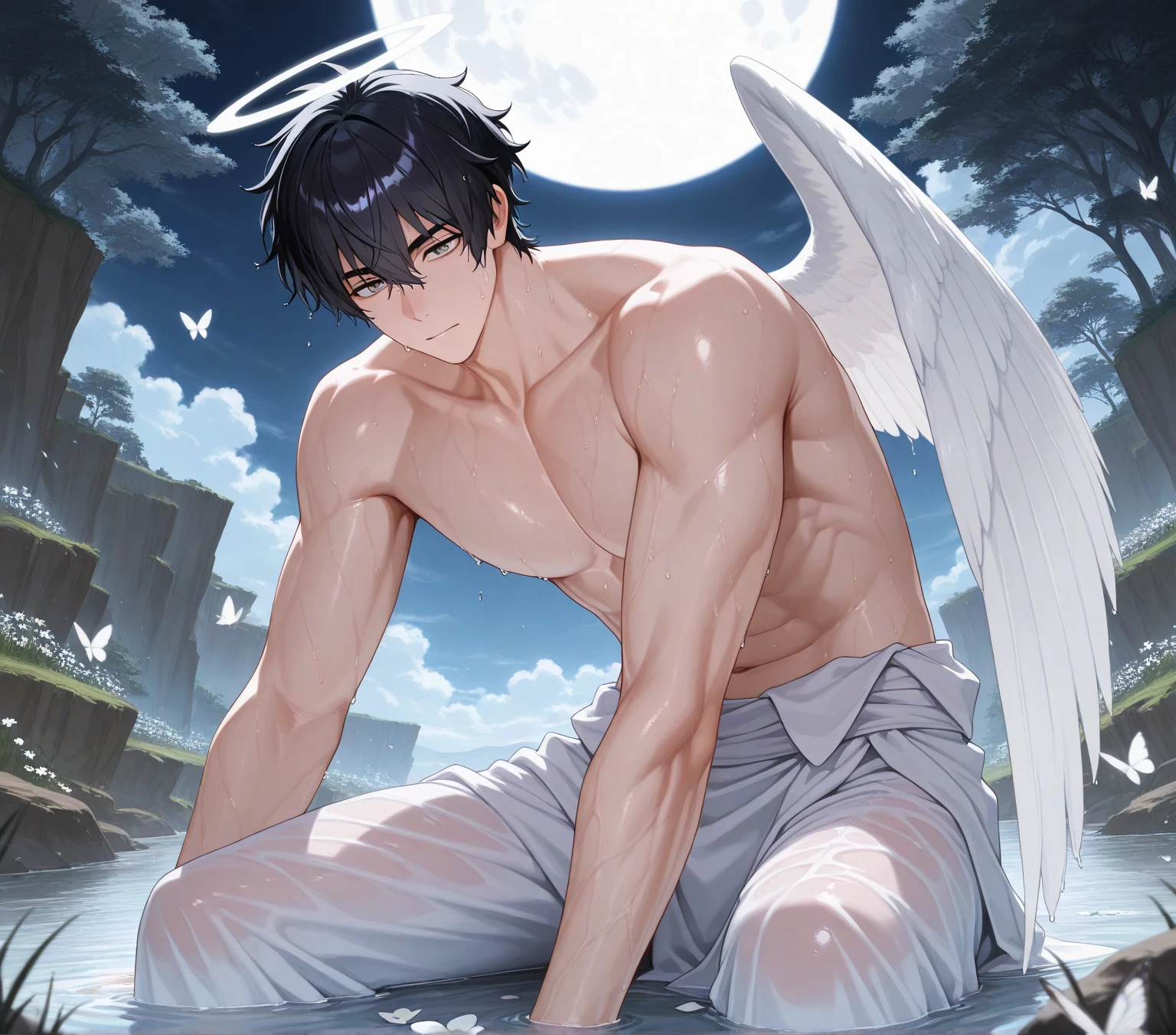 fallen Angel　male　Playing with Mermaids