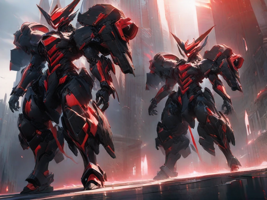 The Spider Mecha Man stands tall, its eight metallic legs planted firmly on the ground. Its humanoid form is unmistakable, but its body bears the unmistakable features of a spider, with segmented armor plating and glowing red eyes. Its many-jointed limbs ripple with power and strength, ready to spring into action at a moment's notice.
In the background, a cityscape stretches out, its buildings towering above the horizon. But the Spider Mecha Man stands apart from it all, its presence commanding attention even from a distance.
In the style of a dynamic comic book panel, the world around the Spider Mecha Man is rendered with bold lines and vivid colors. The city below is a blur of activity, its streets teeming with life. But the Spider Mecha Man remains a sentinel, a technological marvel that embodies both power and agility.
As it stands on the battlefield, the Spider Mecha Man seems almost invincible, its many limbs flexing and shifting with deadly precision. Its spider-like abilities give it a range of motion and agility unmatched by other mechas, allowing it to dodge attacks and strike with lightning speed.
In the foreground, the viewer is treated to a close-up of the Spider Mecha Man's face, its glowing eyes fixed on the enemy before it. Its metallic body glints in the light, a testament to the incredible engineering that went into its creation.
As it prepares to engage the enemy, the Spider Mecha Man seems almost like a force of nature, a technological marvel that embodies both power and grace. Its spider-like form is both beautiful and deadly, a true work of art in the world of mechas, HD, 4K