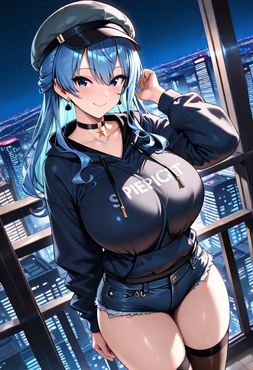 1girl, (((bimbo))),hoop earrings, puffy lips, painted lips, thick lips.
Blue hair, short twintails, wide hips, thick thighs, perky breasts, bursting breasts, Nightlife, Night city, Cyberpunk city, futuristic cityscape. Neon lights, (skyscraper:1.1), Tokyo tower, palm tree, cloth sign, ramen stall, night club. bright city lights, exotic car. alcohol, bar, ramen, soup stall ,alcohol bottles, stomach blush, overflowing breasts, rounded stomach, pubic tattoo, word underbelly tattoo, cameltoe, gym shorts, sexy dolphin shorts, low hanging shorts, slutty yellow jacket, vagina liquid running down between thighs, no panties, pussy juice in between thighs, legs slightly apart, ruler tattoo, ruler tattoo with heart on top