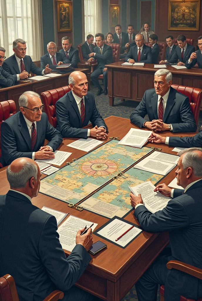 create images of these authors on a panel as a hand-painted painting Edmund Burke, Olavo de Carvalho, Roger Scruton, Russell Kirk, Michael Oakeshott, Friedrich Hayek, Leo Strauss, William F. Buckley Jr., Irving Kristol, David Hume, Allan Bloom
