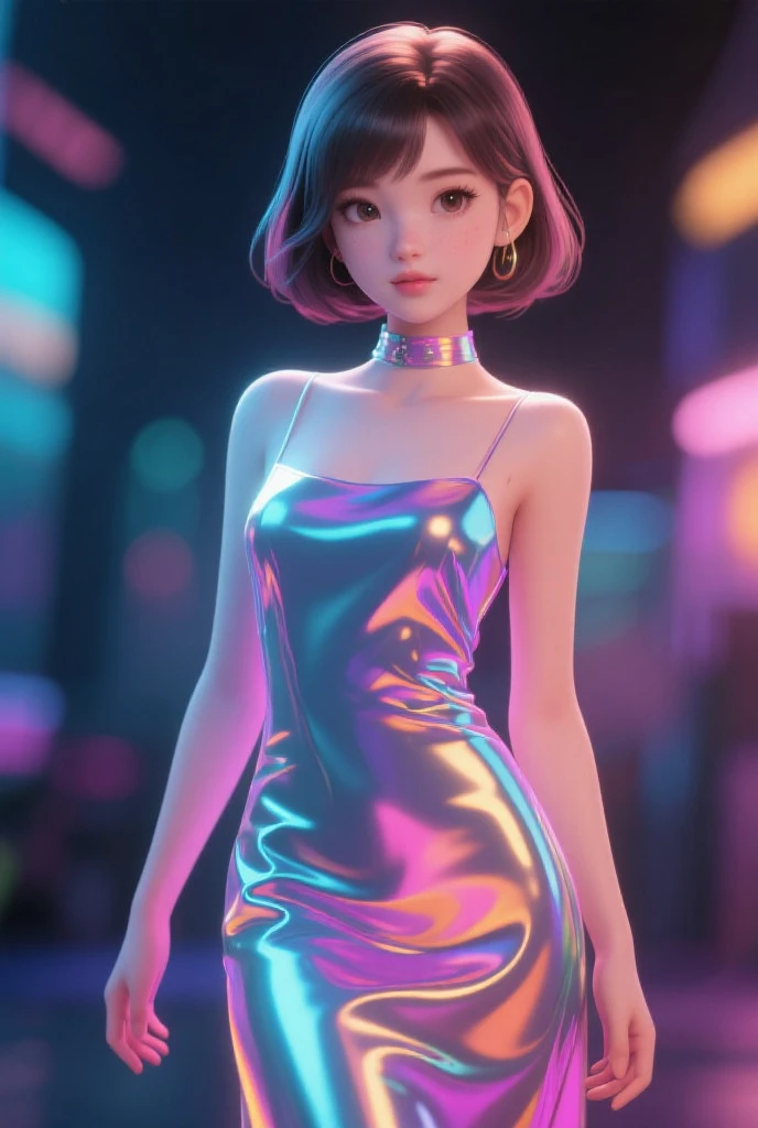 girl sitting on a disco ball