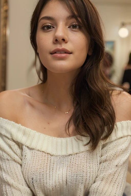 Skirt wearing with pen in mouth and hairs are open sexy figure and shirt 2 button open
