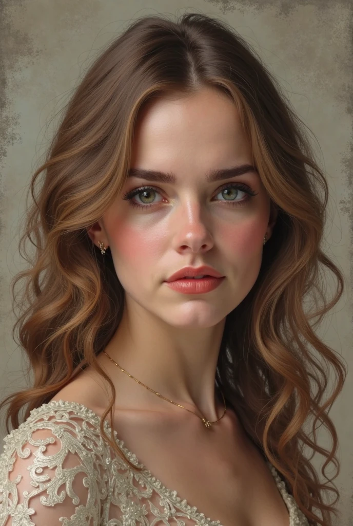 A girl in a Leonardo-style painting,beautiful detailed eyes,beautiful detailed lips,extremely detailed face and eyes,long eyelashes,classic oil painting,impressive brushwork,[subtle lighting],[architectural elements],[dreamy atmosphere],(best quality,4k,8k,highres,masterpiece:1.2),ultra-detailed,(realistic,photorealistic,photo-realistic:1.37),vibrant colors,vivid expression,subtle shading,soft focus,gentle backlighting,subtle color palette