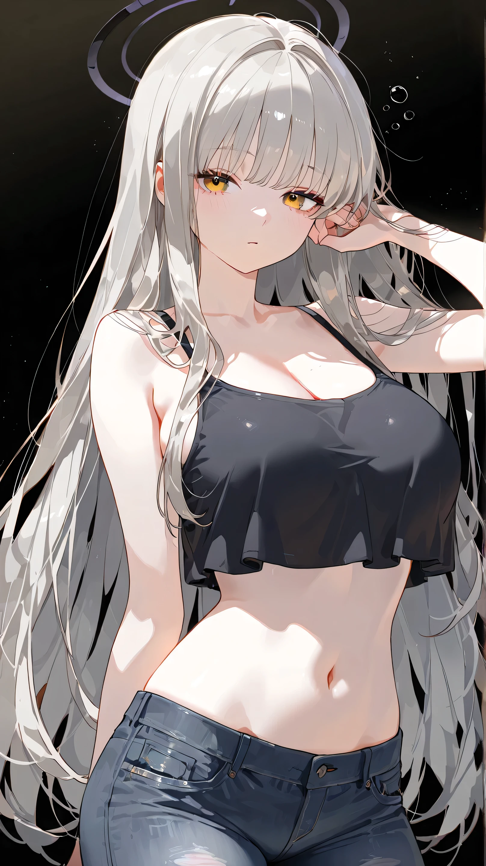 (best quality, masterpiece), 1 girl, centaur, It takes, White skin, Korean ,Smiling,exposing the abdomen,belly button t-shirt, 아름다운 소녀 perfect white tiger photo, perfect white tiger photo